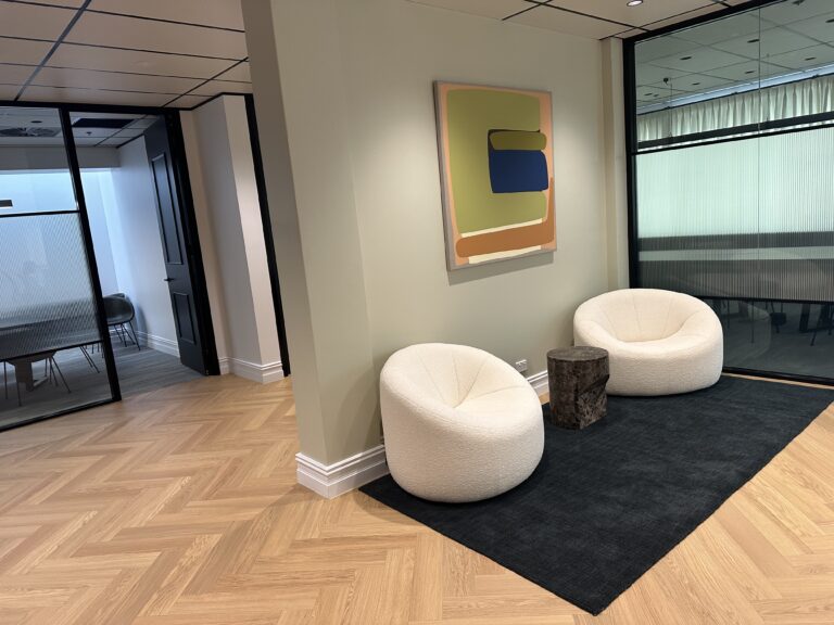 Commercial Flooring Hybrid Herringbone Light Brown